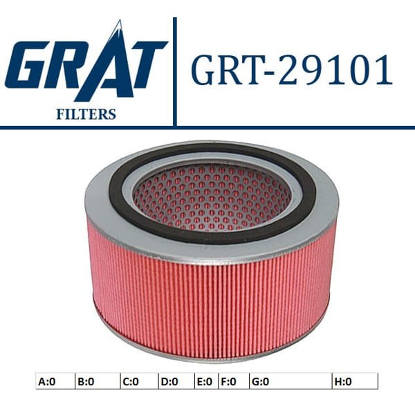 GRAT 29101 Hava Filtresi B2500 Pıck-Up E2200 00- Altı Açık 