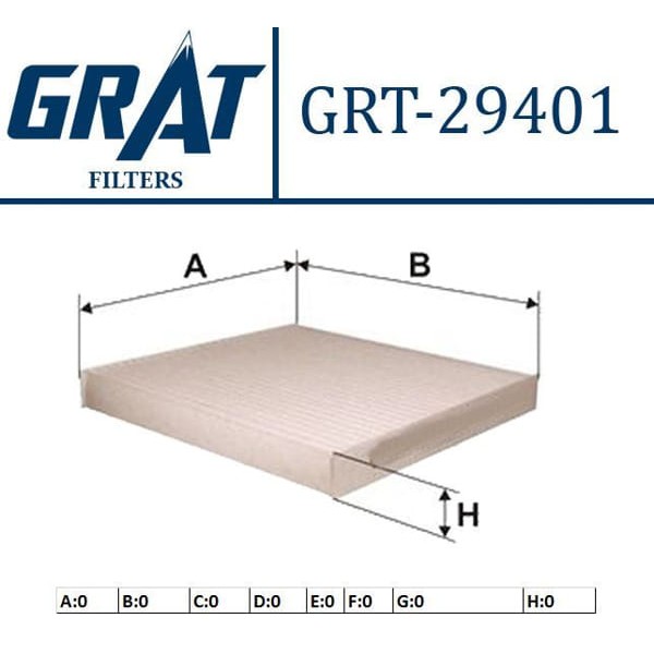GRAT 29401 Polen Filtresi Mazda 3 03- Mazda 5 05-