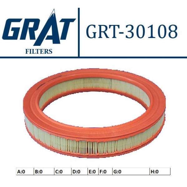 GRAT 30108 Hava Filtresi Bmw 3 E21 80-82 316 90Hp 