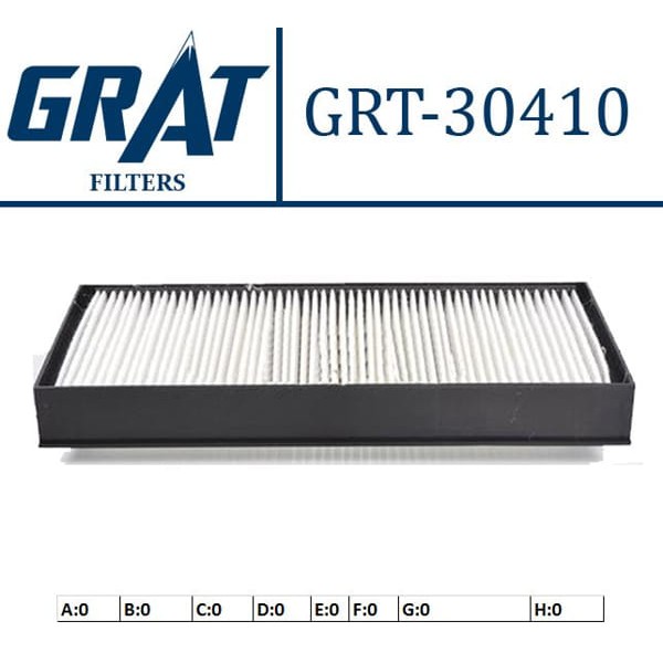 GRAT 30410 Polen Filtresi Bmw X5 E70 07- Bmw X6 E71 E72 07- Bmw X6 F16 4- Çıftlı