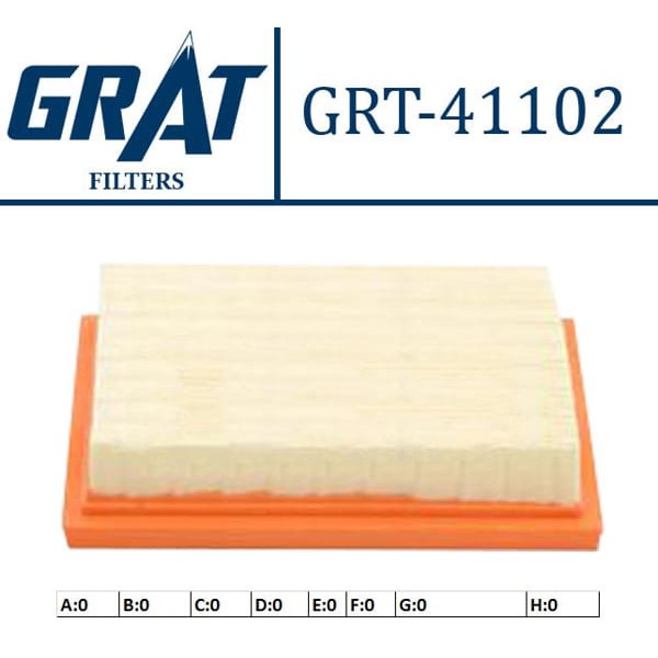 GRAT 41102 Hava Filtresi Micra K11 92-02 K12 03-10 Note 07-11 1.0 1.2 1.4 16V