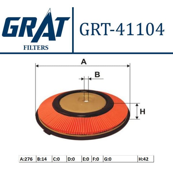 GRAT 41104 Hava Filtresi Sunny 90-96 B13 