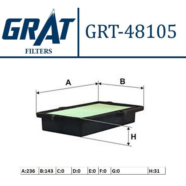 GRAT 48105 Hava Filtresi Swift III 05- 1.3 1.5 1.6