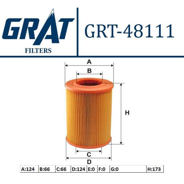GRAT 48111 Hava Filtresi Damas 90- / Carry Sk410 86-