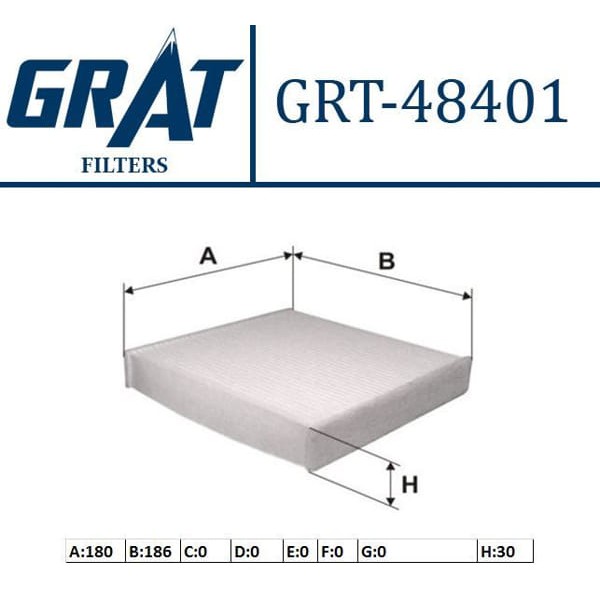 GRAT 48401 Polen Filtresi Sedıcı 06- / Cuore 07- Terios 05- / Swift 05- Sx4 06-