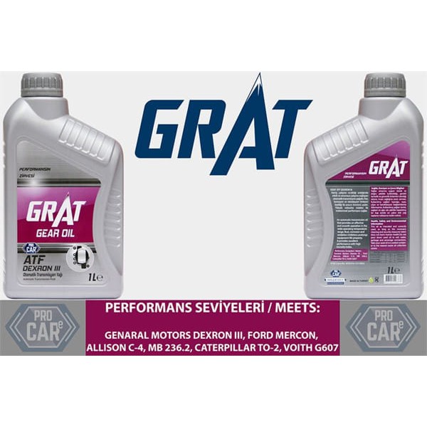 GRAT 600031 Şanzıman Yağı Atf III 1 Lıtre 