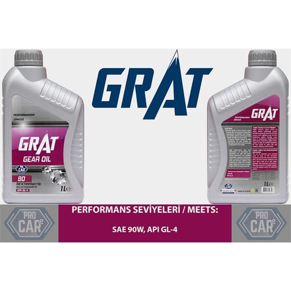 GRAT 600901 Şanzıman Yağı 90 1 Lıtre Apı Gl-4