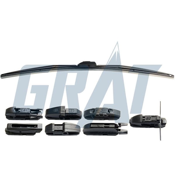 GRAT HM700 Silecek Süpürgesi Ünıversal Rüzgarlıklı 8 Aparatlı Hibrit 700Mm