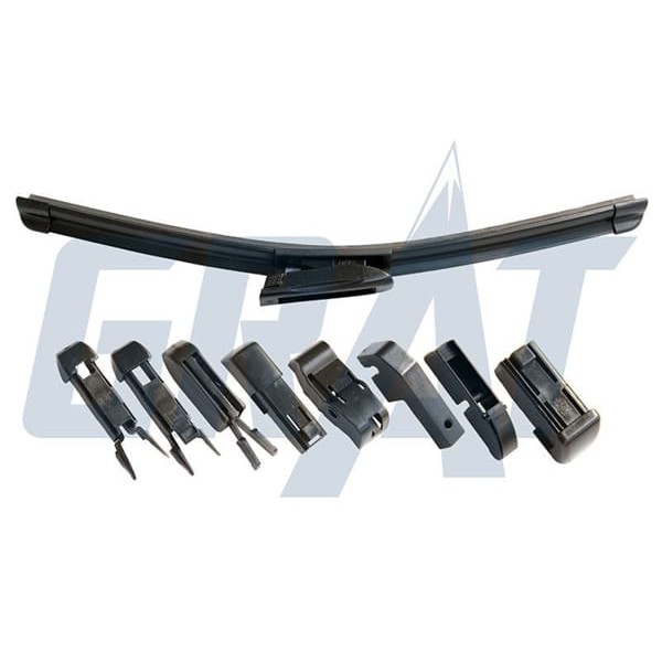 GRAT M350A Silecek Süpürgesi Ünıversal Muz Tipi 9 Aparatlı 350Mm 