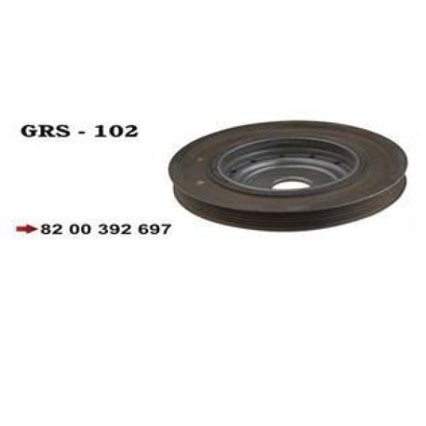 GROSSE 102 Krank Kasnağı CLIO Kangoo Megane Scenic Modus Fluence / Micra 1.5 DCI 