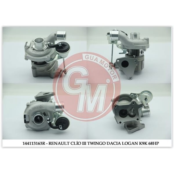 GUA 40650 Turbo Komple CLIO II-III-Kangoo 05-Logan 07-Modus 04-Twng 07- 1.5 DCI (68 Bg) (54359980033 