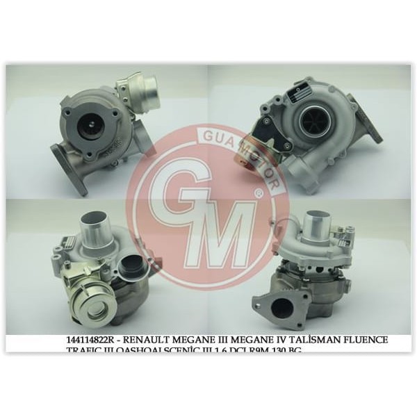 GUA 40652 Turbo Komple Trafic III Megane III Fluence 1.6 DCI 