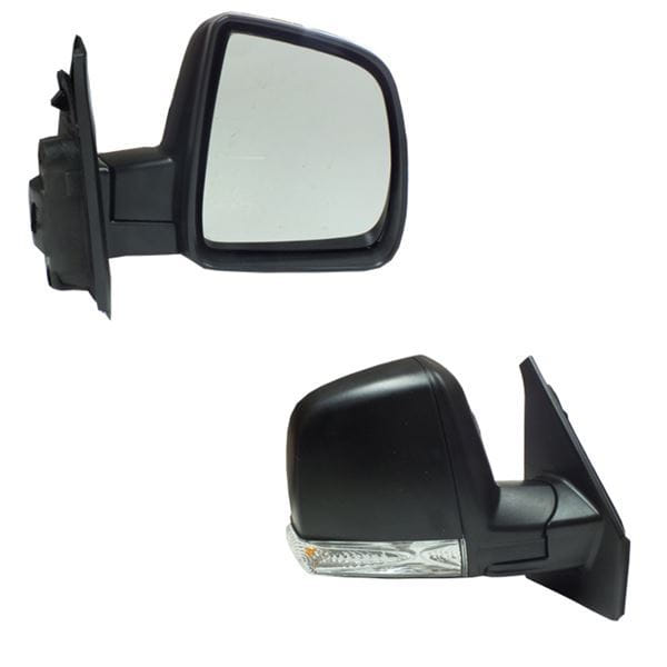 GVA 1029175 Dış Dikiz Aynası Sağ Elektrikli Doblo 11- Alttan Sinyalli Siyah Kapaklı 8 Fişli-Tek Cam 