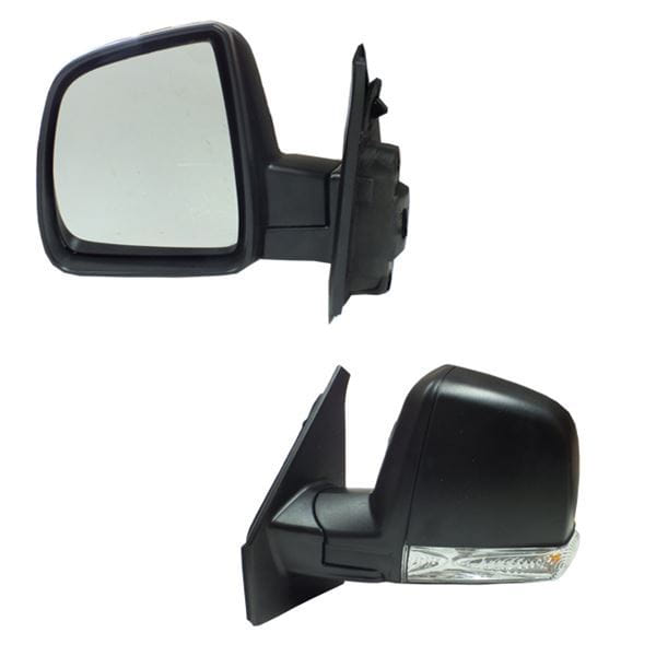 GVA 1029176 Dış Dikiz Aynası Sol Elektrikli Doblo 11- Alttan Sinyalli Siyah Kapaklı 8 Fişli-Tek Cam 