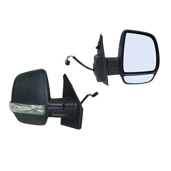 GVA 1029177 Dış Dikiz Aynası Sağ Elektrikli Doblo 10- Ortadan Sinyall Siyah Kapaklı 6 Fişli Çıft Cam 