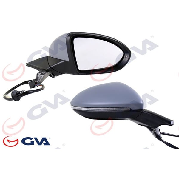 GVA 1075272 Dış Dikiz Aynası Elektirikli Sağ Isıtmalı Golf7 12 Astarlı Sinyalli 6 Fiş 