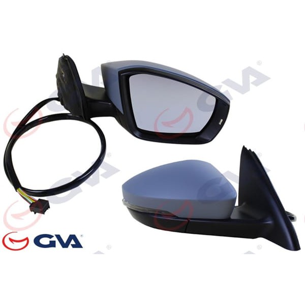 GVA 1075870 Dış Dikiz Aynası Sağ Elektirikli Isıtmalı Katlanır Octavia 13 17 Astarlı Çevre Aydınlatm