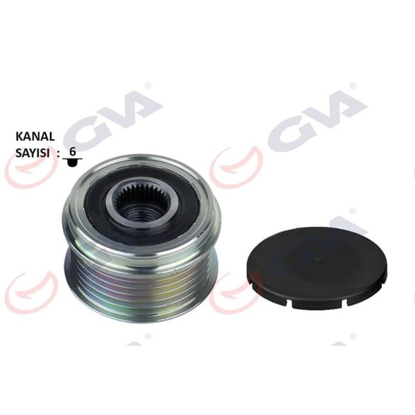 GVA 2890118 Alternatör Kasnağı Rulmanlı Astra H-Combo-Corsa C-D-Merıva 1.3Cdtı-Doblo-Grande Punto-Li 