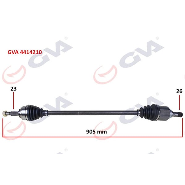 GVA 4414210 Komple Aks Sağ Symbol-Thalia/Logan II 1.5 DCI 12- Abs li 