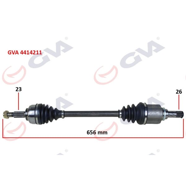 GVA 4414211 Komple Aks Sol Symbol-Thalia/Logan II 1.5 DCI 12- Abs li