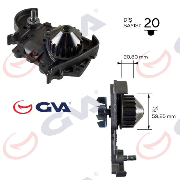 GVA 5211120 Devirdaim Megane-R19 1.6 Enj CLIO Symol 1.4 K7M-Logan-Sandero 1.4İ-1.6İ 