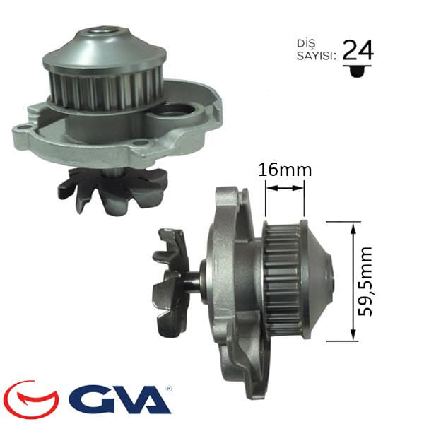GVA 5221220-1 Devirdaim Palio 99 Doblo 00 Albea-Panda-Punto 1.2 Pa739 