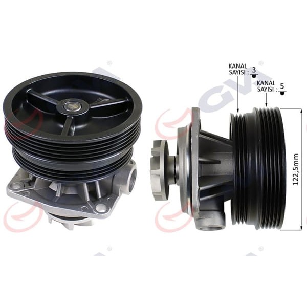 GVA 5225120 Devirdaim Bravo-Brava (96-01) Doblo 01-Marea (99-02) Palio 96- 1.6 16V 