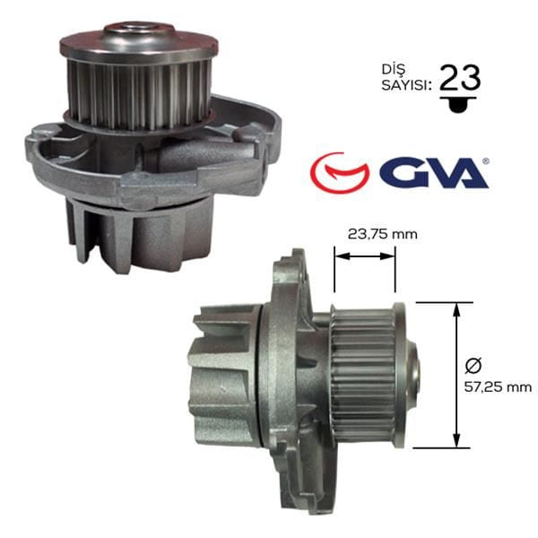 GVA 5229055 Devirdaim Doblo-Doblo Cargo 1.4 05-Grande Punto 1.2-1.4 16V-1.4Tjet 05-Bravo 1.4 Tjet 07