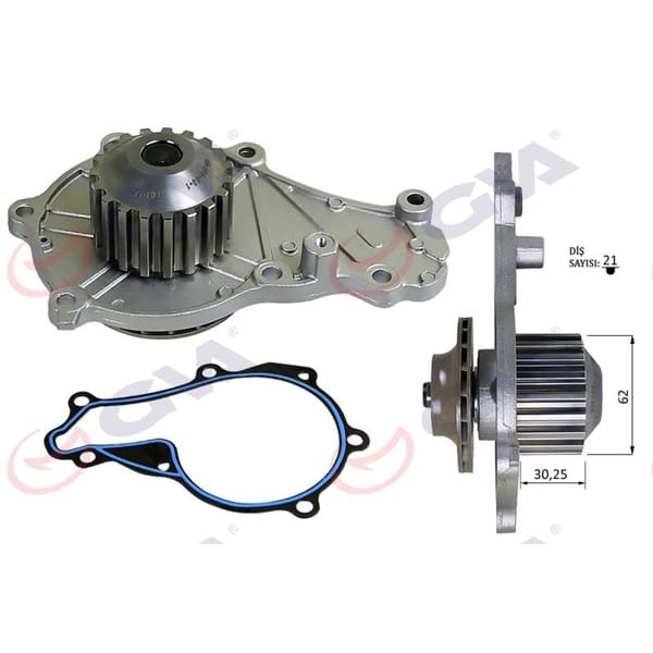 GVA 5243230 Devirdaim 206 307 C2 C3 Bipper Nemo Fiesta V Fusion Partner Tepee Berlingo 1.4 HDI Dv4 F 