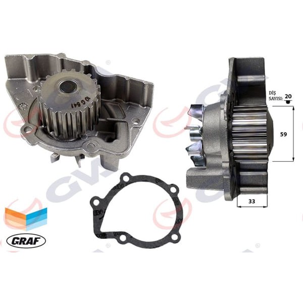 GVA 5243325 Devirdaim P306-P406-Xantıa-Xsara 2.0 16V 