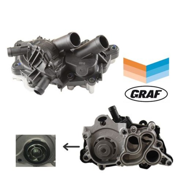 GVA 5275272 Su Pompası Golf VII-Leon-A3 1.0-1.2-1.4-1.6 Tsı (4 Çıkışlı-Termostat-Su Pompası) 