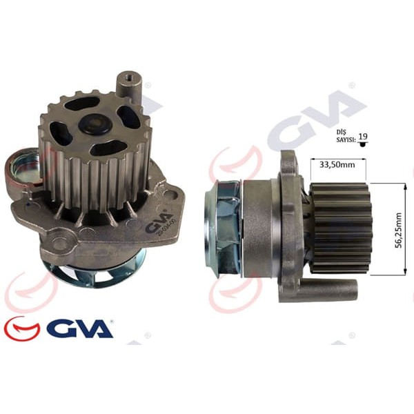 GVA 5275334 Devirdaim Caddy III-Golf V-Jetta III-Passat-Polo-Transporter T5-Fabıa-Octavia-Ibiza 1.9