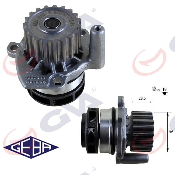 GVA 5275824G Devirdaim Crafter-T6-A3-Jetta-Caddy-Polo-Passat 1.2-1.6-2.0 TDI Cayb/C/D-Caab/C-CKUB-Cf 