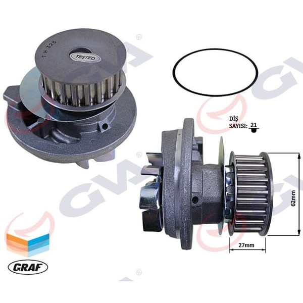 GVA 5290120 Devirdaim Astra F-Vectra A-Kadett E-Omega A-Ascona C 1.8 -2.0(Pa325)