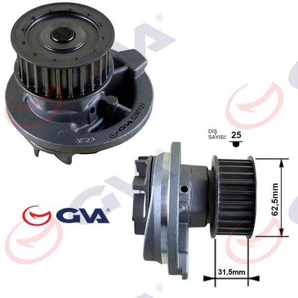 GVA 5290121 Devirdaim Astra F-G-Vectra A-B-Omega B-Kadett E-Calıbra A 1.8İ 16V-1.7D-2.0İ 16V 
