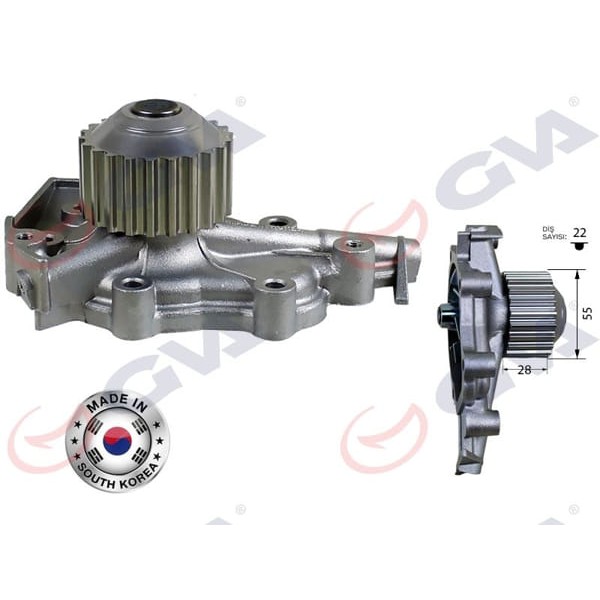 GVA 5290912 Devirdaim Kalos 1.2 8V- Matız 1.0 03- Tıco 0.8- Matız 0.8 98-