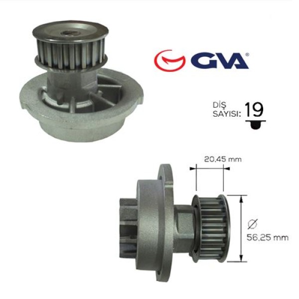 GVA 5290922 Devirdaim Chevrolet Kalos 1.4 Rezzo 1.6 05- Daewoo Kalos 1.4 02- Lanos 1.4 1.5 97-