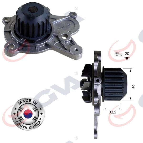 GVA 5291212 Devirdaim Accent II-Getz 1.5 CRDI 02-Elantra-Sportage 04-2.0CRDI 