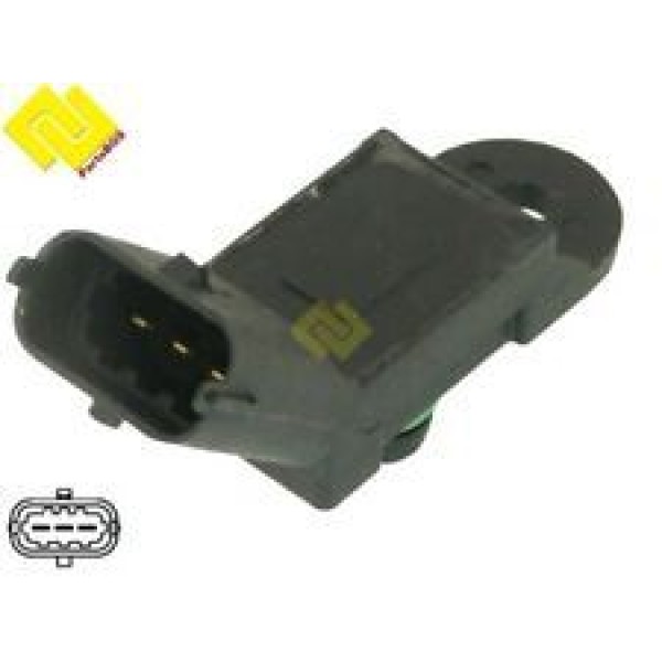 GVA 5321210 Mazot Basınç Sensörü Map Albea 07-09 -Linea 07- Palio 98- Punto 1.4 