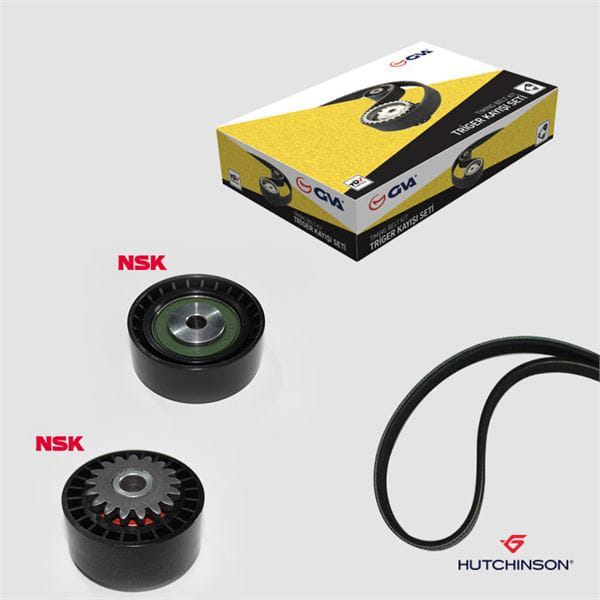 GVA 59A1415 Alternatör Gergi Seti CLIO II Symbol II–Logan Sandero 1.2 16V D7F D4F 