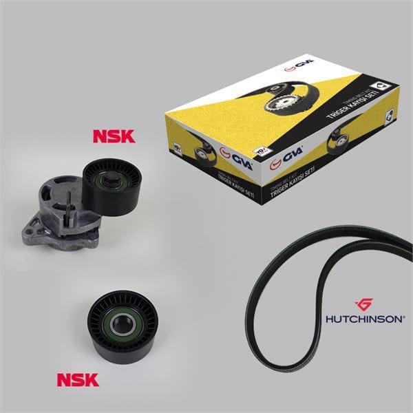 GVA 59A1910 Alternatör Gergi Seti Kütüklü Master Movano Vivaro 01- G9T G9U 6Pk1148 