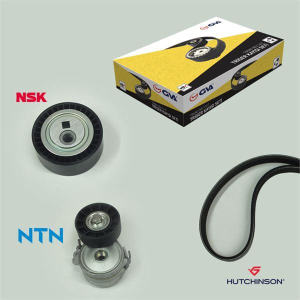 GVA 59A4330 Alternatör Gergi Seti Kütüklü C5 01-04 Xantıa 99-03 206 00- 406 98-04 607 2.0HDI K026Pk1 