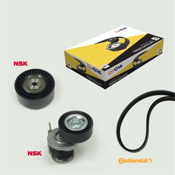 GVA 59A7210 Alternatör Gergi Seti Amarok Transporter T6 Caaa-Caab Ccha-Cfca-Caad 2.0TDI 10-15 6Pk155