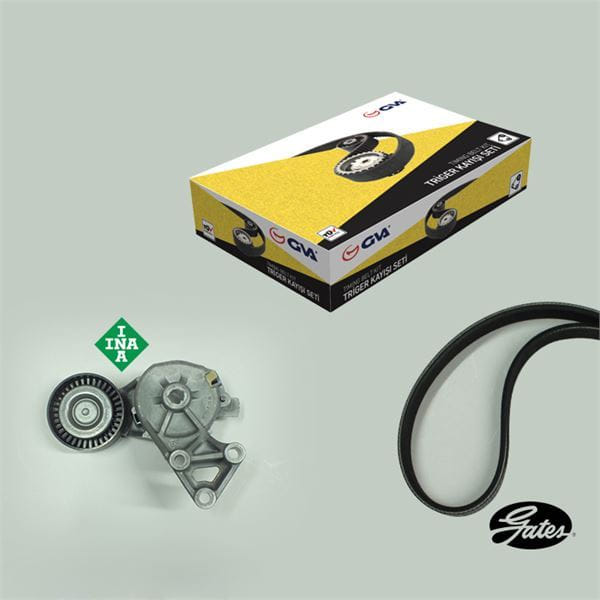 GVA 59A7510 Alternatör Gergi Seti Kütüklü Caddy 04-10 Bjb Bls Golf V Bxe-Transporter Axb 1.9 TDI 6Dp