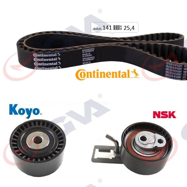 GVA 59T4325C Eksantrik Gergi Seti C5 III-C4 II Ds4-P208-P308-P3008-P5008-P2008-Partner Tepe-Berlingo