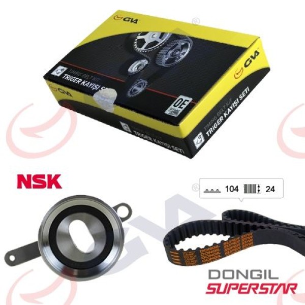 GVA 59T9235DO Eksantrik Gergi Seti 104×240 Accord 1.6 98 02 Civic IV V VI 1.6 91 01 Crx III 1.6 92 9