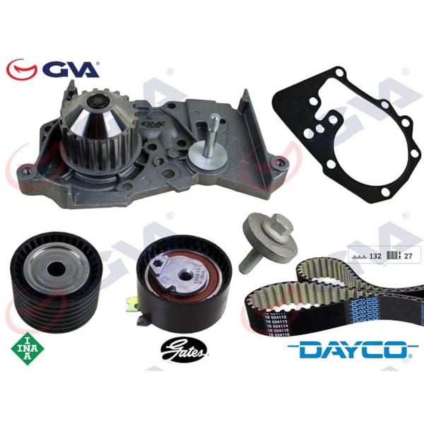 GVA 59WPK1423D Devirdaimli Eksantrik Gergi Seti CLIO II-III-Megane I-Iı-III-Lgn I-Iı-Scenic I-Iı 1.4