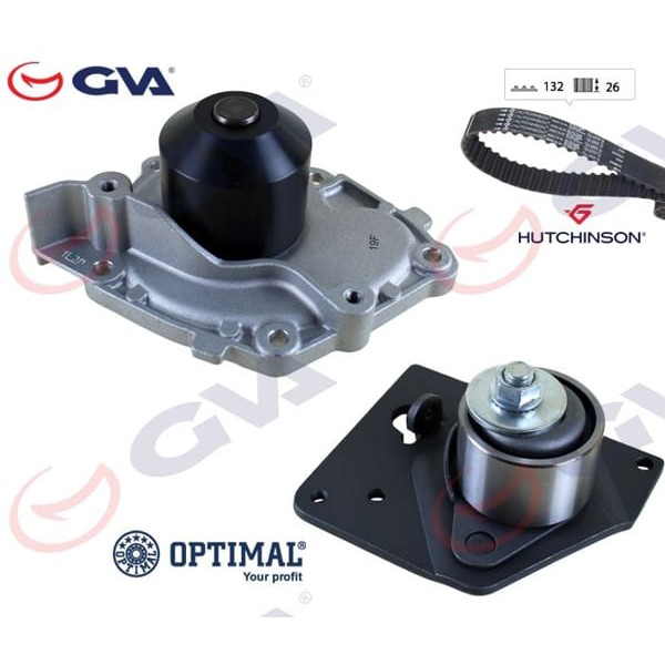 GVA 59WPK1905 Devirdaimli Eksantrik Gergi Seti (132×260) Master II-Trafic II-Lgn II 1.9DCI (01-)-Mov 