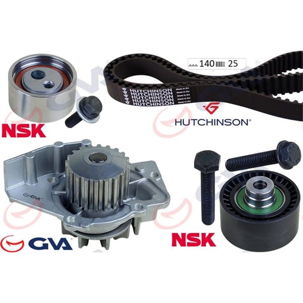 GVA 59WPK4321H Devirdaimli Eksantrik Gergi Seti(140×254)P206-306-Partner-Berlingo-Jumpy-Scudo-Coroll