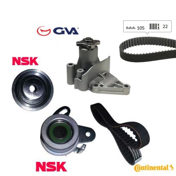 GVA 59WPK9123 Devirdaimli Eksantrik Gergi Seti(105×220)Accent Era 1.4-1.6-16V-Coupe 1.6İ 16V-Elantra